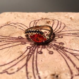 Orange & Blue Fragrant Jewels Ring Size 6